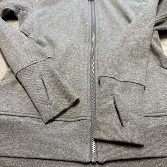 Athleta Triumph Hoodie Full Zip Sweatshirt Womens Workout Running XS Gray - Picture 4 of 11